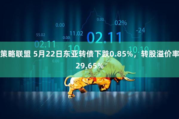 策略联盟 5月22日东亚转债下跌0.85%，转股溢价率29.65%