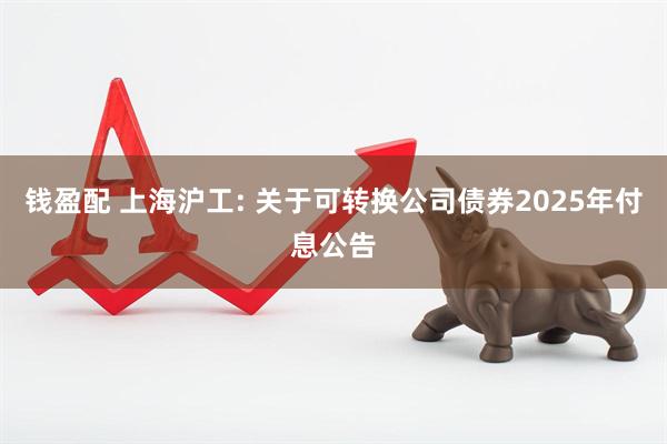 钱盈配 上海沪工: 关于可转换公司债券2025年付息公告